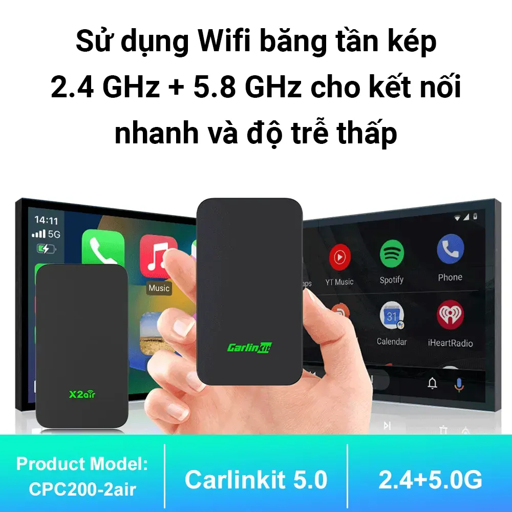 Carlinkit 5.0 2air Apple Carplay, Android Auto không dây - Ảnh 4