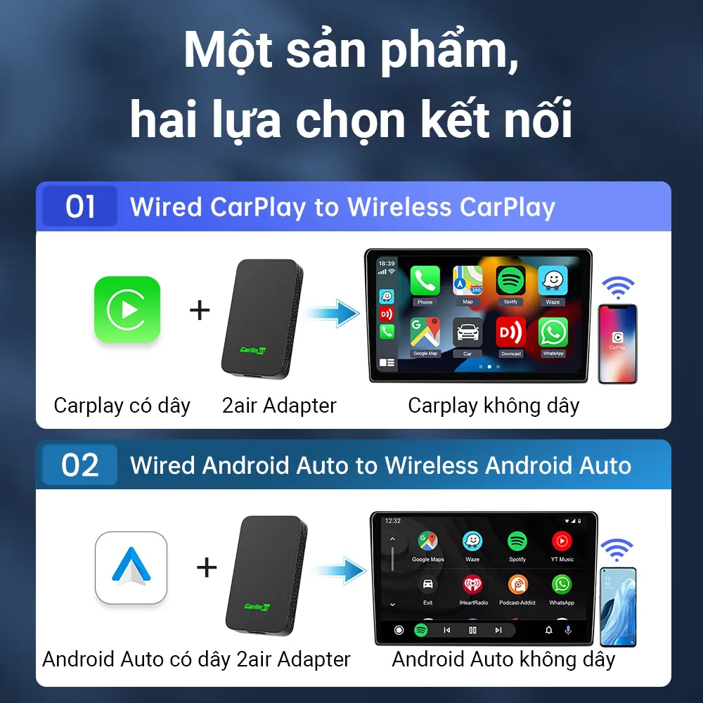 Carlinkit 5.0 2air Apple Carplay, Android Auto không dây - Ảnh 8