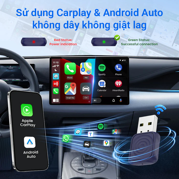 Carlinkit Mini Ultra Apple Carplay, Android Auto không dây - Ảnh 4