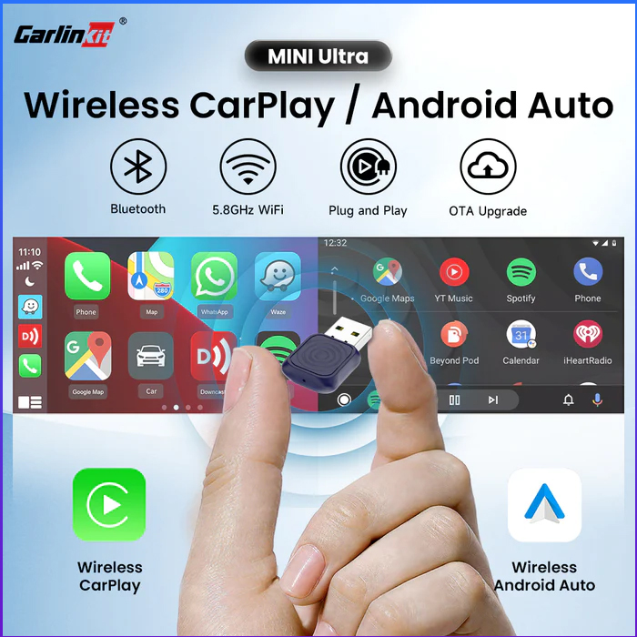 Carlinkit Mini Ultra Apple Carplay, Android Auto không dây - Ảnh 2